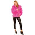 Bontjas Aso Schreeuwend Roze Vrouw