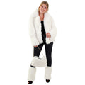 Manteau En Fourrure Blanche Toison Tundra