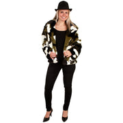 Op deze afbeelding zie je een Kostuums, van het merk PartyXplosion. Camouflage Bontjas Commando Poolstreken Vrouw