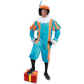 Assistent Van Sinterklaas Piet Turqouise Oranje Pietenpak Kostuum