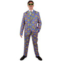 Honderd Vrolijke Bloemen Flower Power Man Kostuum