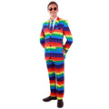 Vrolijk Robbie Regenboog Multicolor Man Kostuum