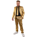 Goldene Disco-Glamour Eleganz Herrenkostüm