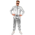 Trainingspak Zilver Space Attack Heren Man Kostuum