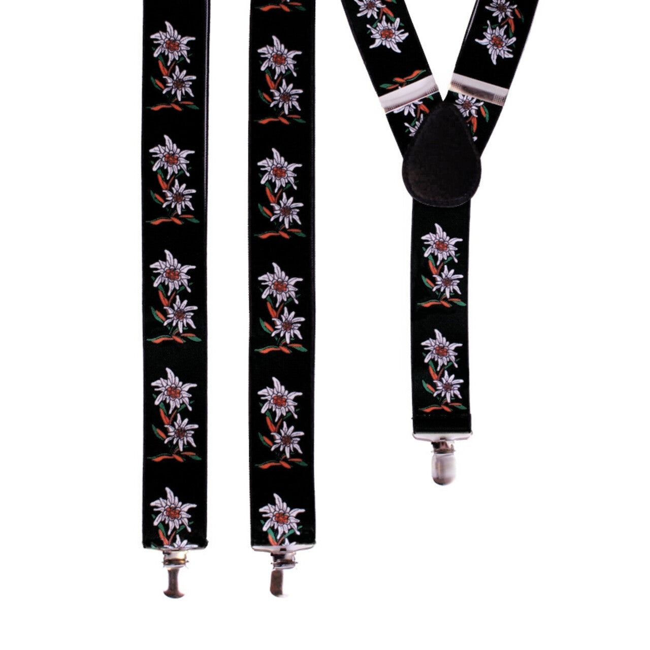 Op deze afbeelding zie je een Accessoires, van het merk PartyXplosion. Bretel Tiroler Groen Met Bloemen
