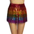 Minirok Ieniemienie Regenbogen -Pailletten Damen