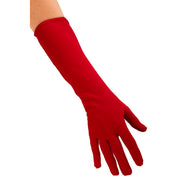 Op deze afbeelding zie je een Accessoires, van het merk PartyXplosion. Neon Rood Handschoen Lang Nylon Des Duivels