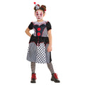 Clown Monochrome Costume Fille