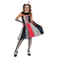 Clown Arlequin Monochrome Costume Femme