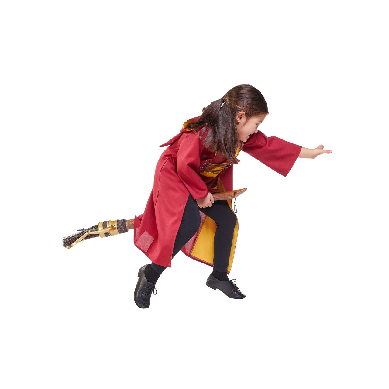 Op deze afbeelding zie je een Kostuums, van het merk Rubies. Harry Potter Quidditch Meisje Kostuum