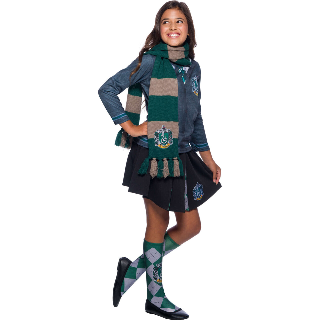 Op deze afbeelding zie je een Accessoires, van het merk Rubies. Slytherin Sjaal
