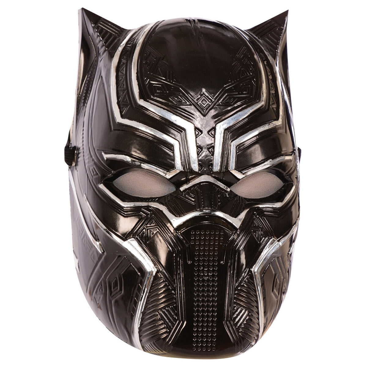 Op deze afbeelding zie je een Accessoires, van het merk Rubies. Black Panther Metallic Masker Kind