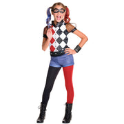 Op deze afbeelding zie je een Kostuums, van het merk Rubies. Harley Quinn Kostuum Meisje