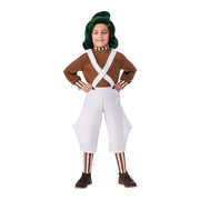 Op deze afbeelding zie je een Kostuums, van het merk Rubies. Oompa Loompa Kostuum Kind