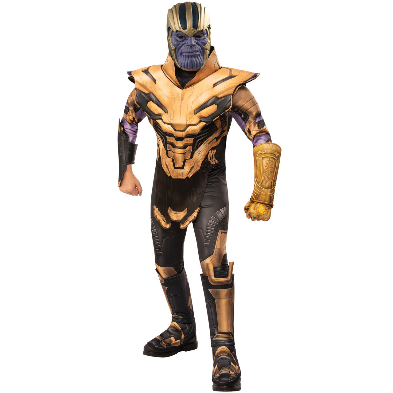 Op deze afbeelding zie je een Kostuums, van het merk Rubies. Thanos Kostuum Jongen