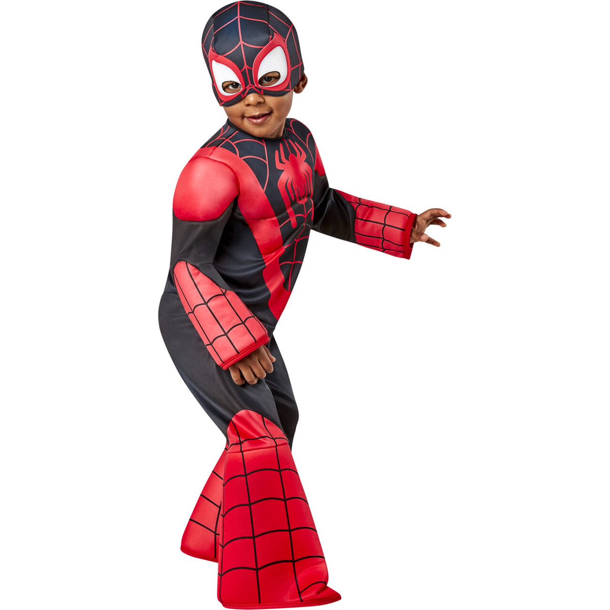 Op deze afbeelding zie je een Kostuums, van het merk Rubies. Spider-Man™ Deluxe Miles Morales Jongen Kostuum