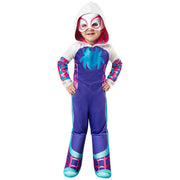 Op deze afbeelding zie je een Kostuums, van het merk Rubies. Marvel Ghost-Spider™ Deluxe Meisje Kostuum