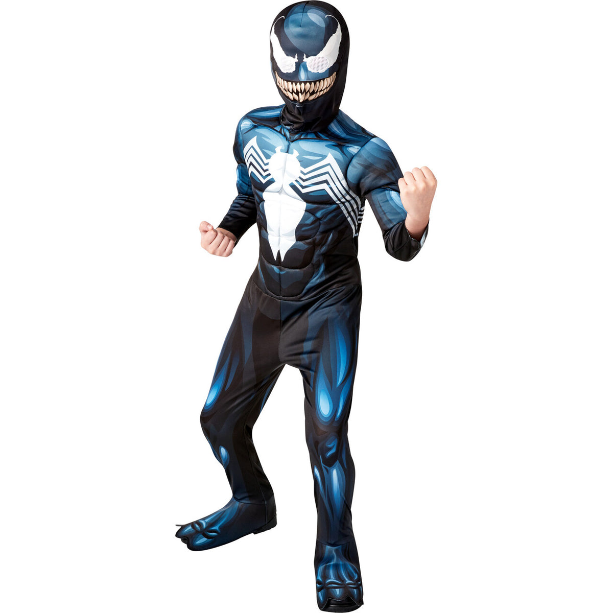 Op deze afbeelding zie je een Kostuums, van het merk Rubies. Marvel Venom™ Deluxe Jongen Kostuum