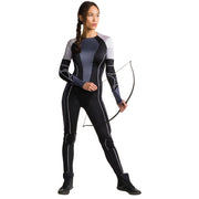 Op deze afbeelding zie je een Kostuums, van het merk Rubies. Katniss The Game Kostuum Vrouw