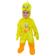 Op deze afbeelding zie je een Kostuums, van het merk Rubies. Tweety Klein Looney Tunes Vogeltje Romper Kind Kostuum