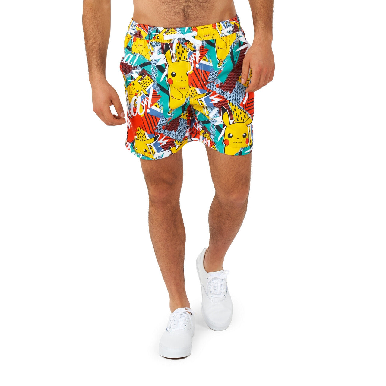 Op deze afbeelding zie je een Kostuums, van het merk Opposuits. Electric Pica Pikachu™ Man Kostuum