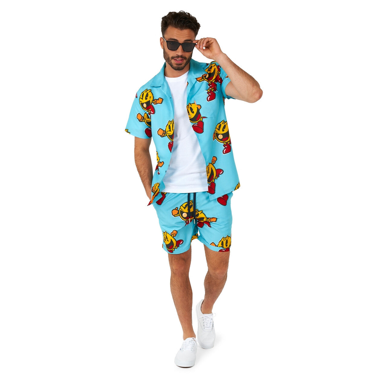 Op deze afbeelding zie je een Kostuums, van het merk Opposuits. Pac-Man™ Wacko Waka-Waka Kostuum