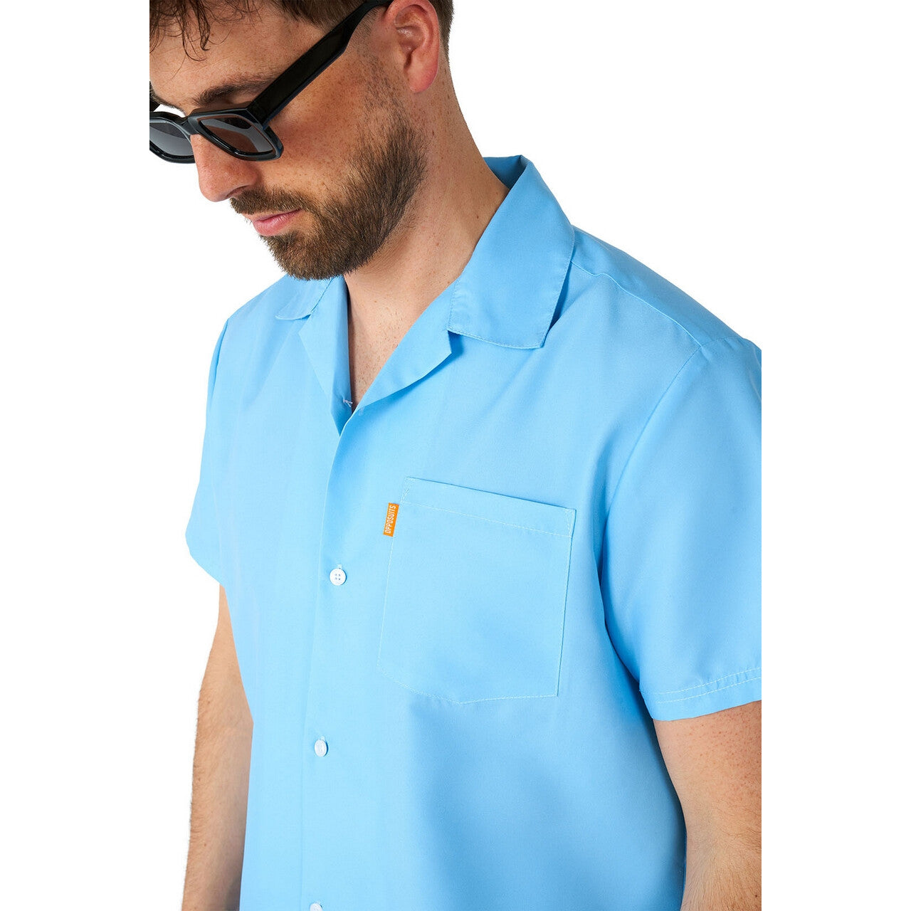Op deze afbeelding zie je een Kostuums, van het merk Opposuits. Cool Icey Blue Man Kostuum