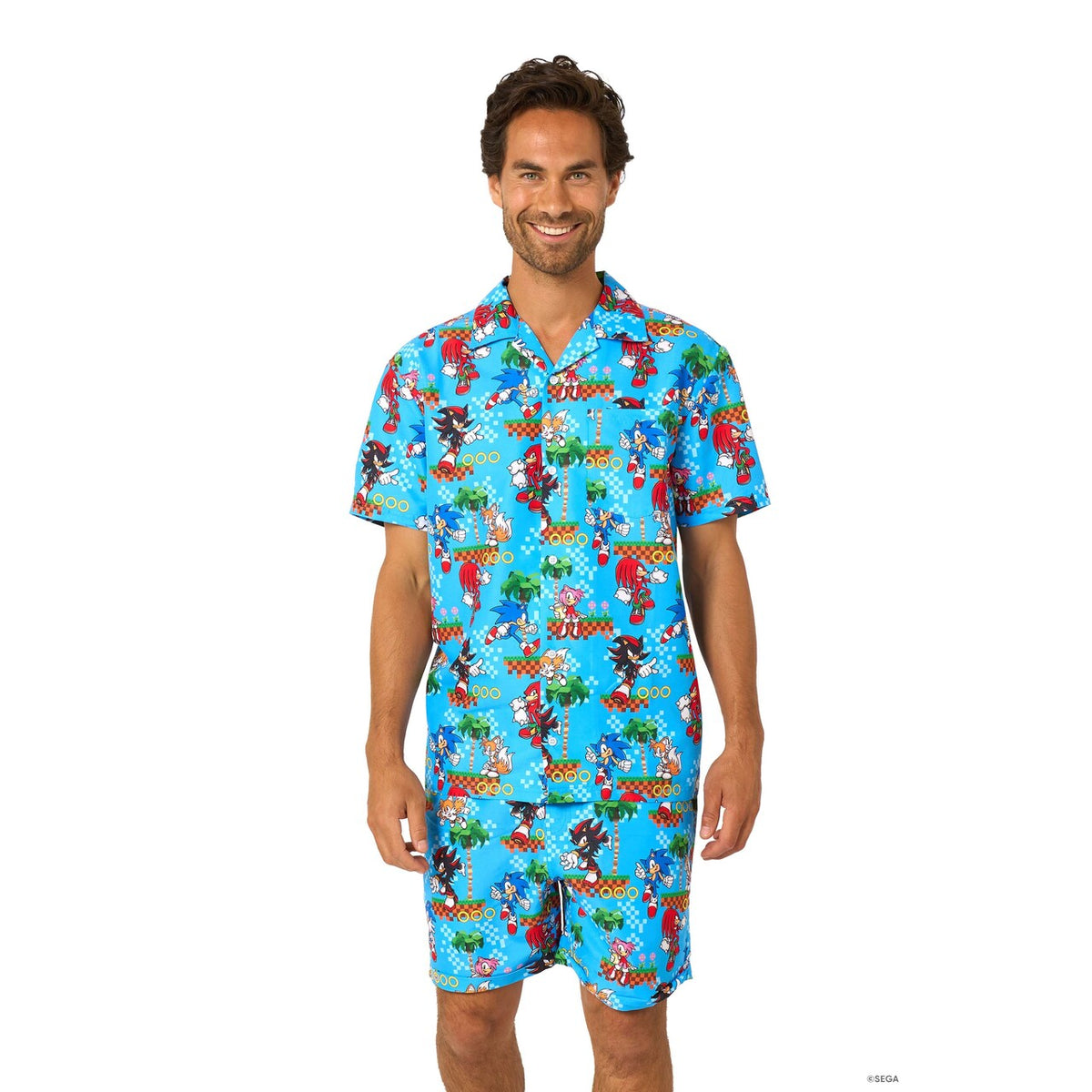 Op deze afbeelding zie je een Kostuums, van het merk Opposuits. Sonic - Green Hill Man Kostuum