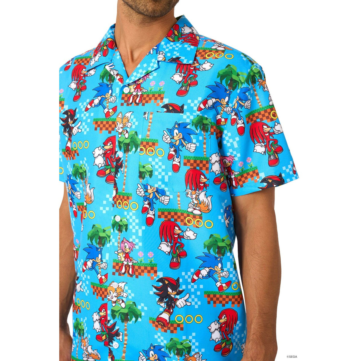 Op deze afbeelding zie je een Kostuums, van het merk Opposuits. Sonic - Green Hill Man Kostuum