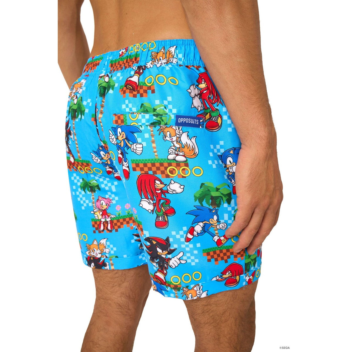 Op deze afbeelding zie je een Kostuums, van het merk Opposuits. Sonic - Green Hill Man Kostuum