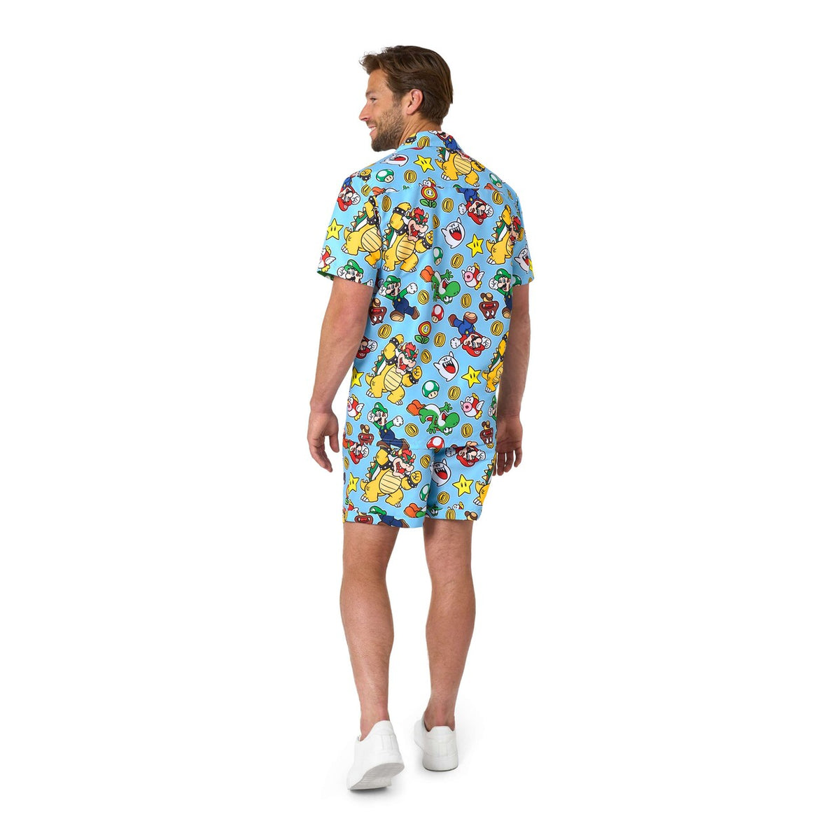 Op deze afbeelding zie je een Kostuums, van het merk Opposuits. Super Mario™ - Group Man Kostuum