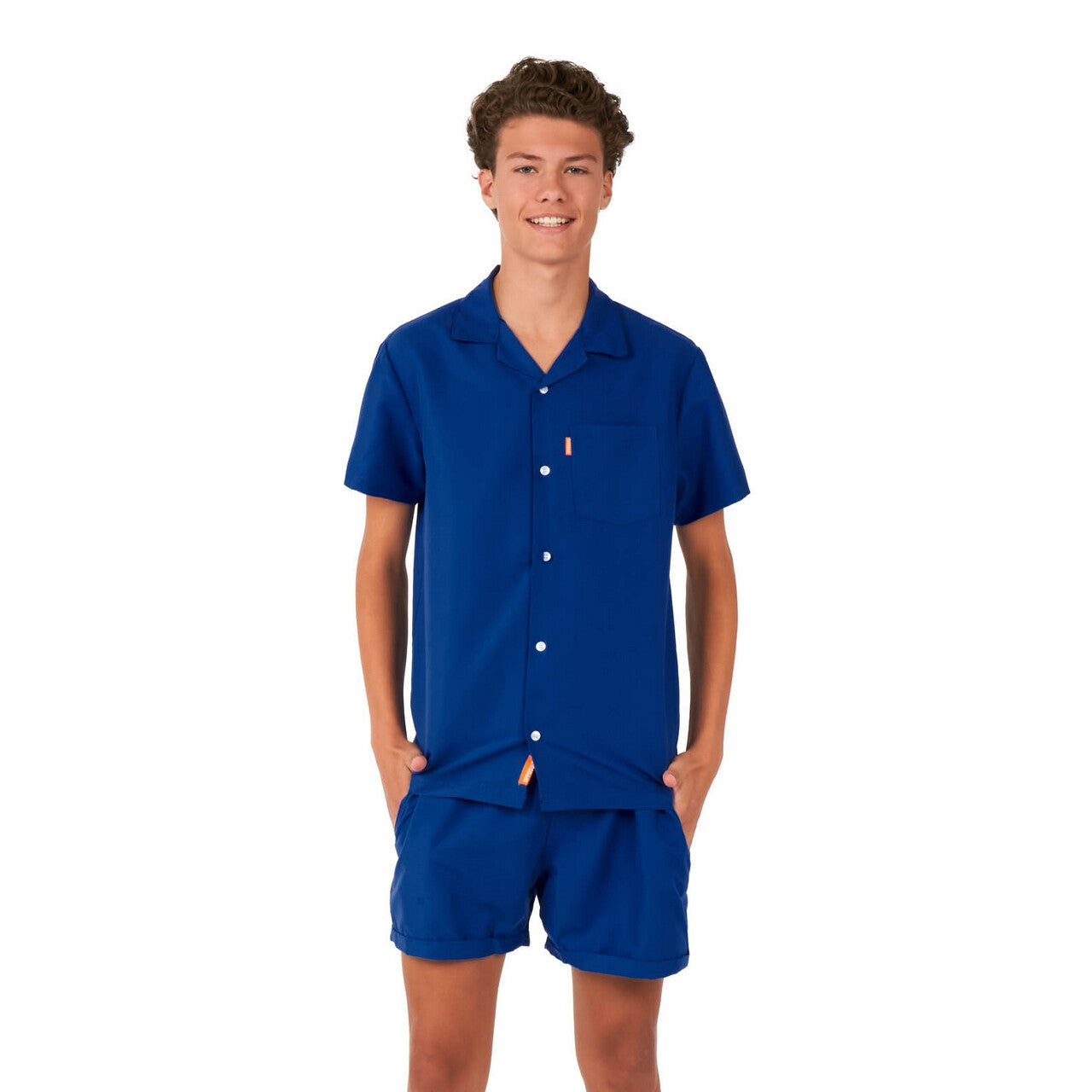 Op deze afbeelding zie je een Kostuums, van het merk Opposuits. Tiener Navy Royale Sunny Days Jongen Kostuum