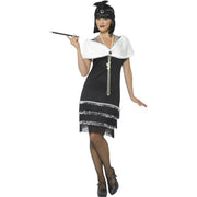 Op deze afbeelding zie je een Kostuums, van het merk Smiffy's. Jazzy Big Band Flapper Vrouw Kostuum