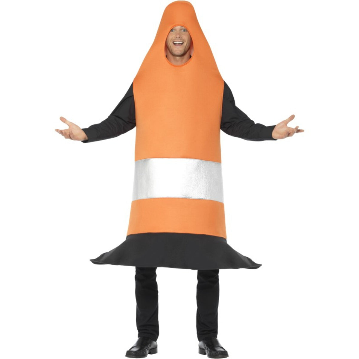 Op deze afbeelding zie je een Kostuums, van het merk Smiffy's. Oranje Pylon Verkeerskegel Kostuum