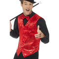 Frank Glitzernder Showmaster-Weste Herren