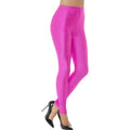 80s Disco Spandex Legging Roze Vrouw