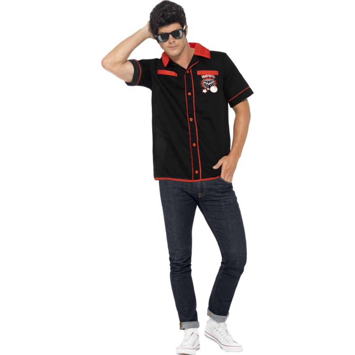 Op deze afbeelding zie je een Accessoires, van het merk Smiffy's. 50s Bowling Shirt Kingpin Lebovski