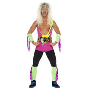 Op deze afbeelding zie je een Kostuums, van het merk Smiffy's. Hulk Hogan Retro Wrestler Wwe Man Kostuum