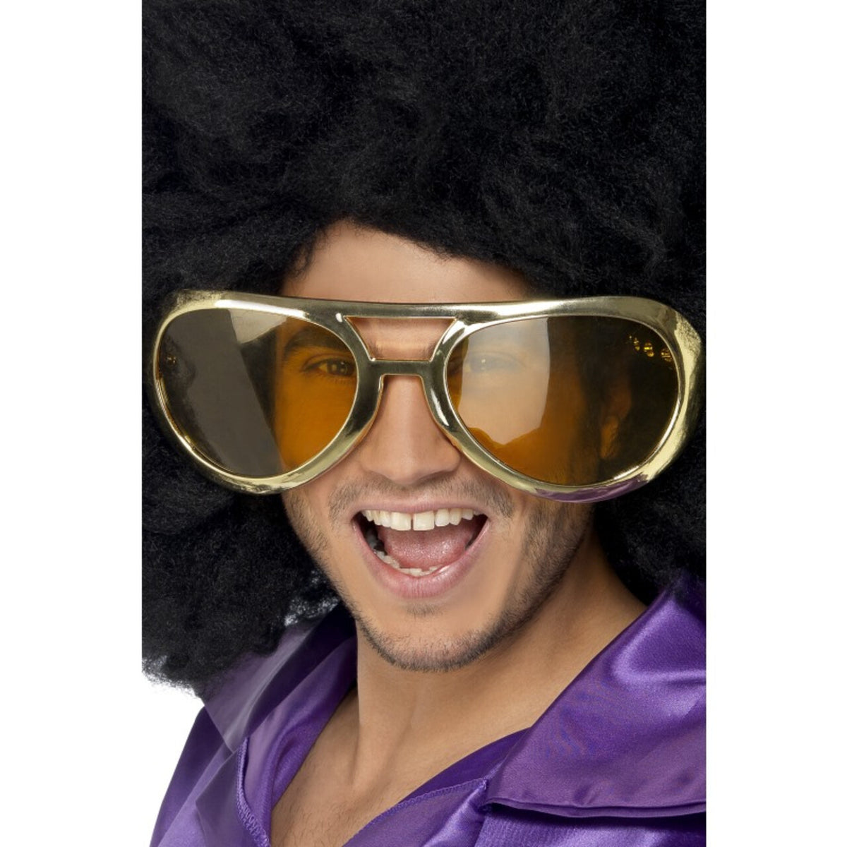 Op deze afbeelding zie je een Accessoires, van het merk Smiffy's. Kolossale Jaren 70 Rocker Bril