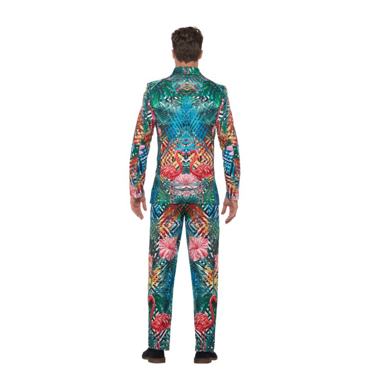 Op deze afbeelding zie je een Kostuums, van het merk Smiffy's. Tropisch Flamingo Hawaii Man Kostuum