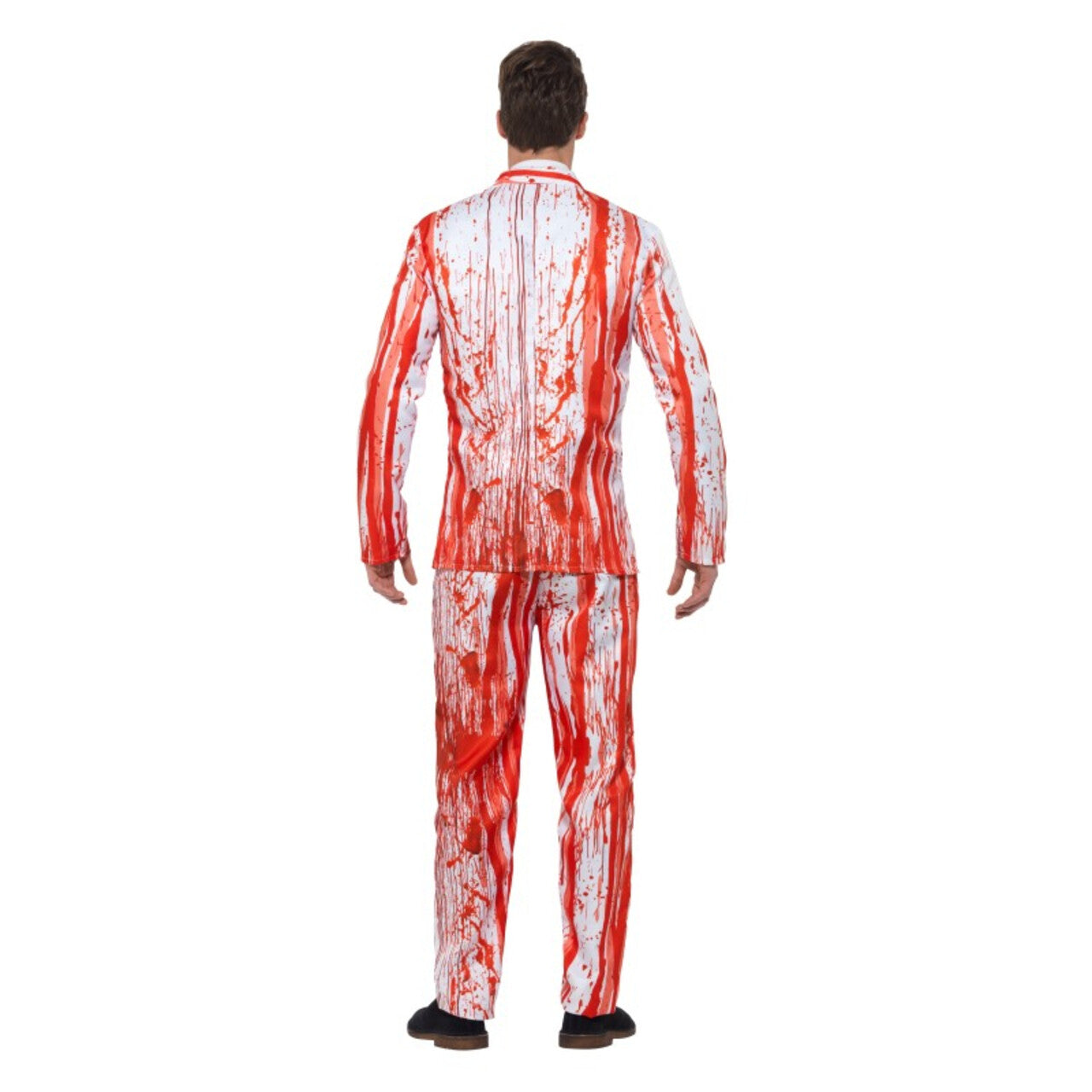 Op deze afbeelding zie je een Kostuums, van het merk Smiffy's. Doe Eens Wat Kalmer Aan Met De Ketchup Bloed Man Kostuum