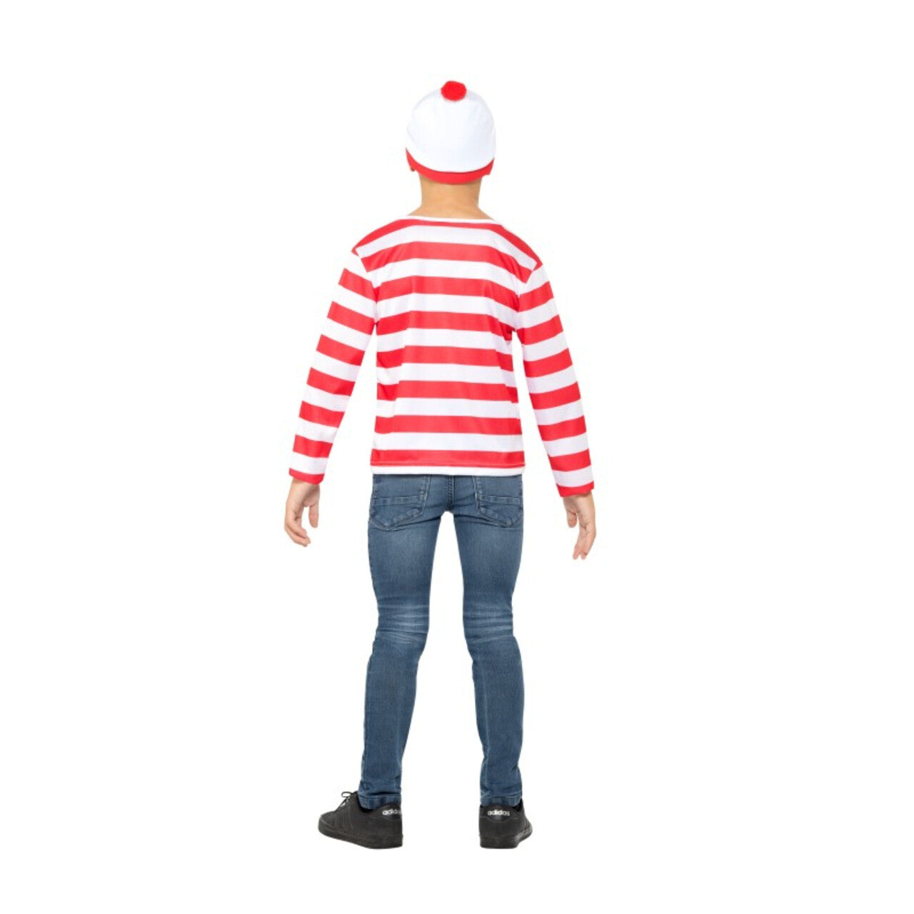 Op deze afbeelding zie je een Kostuums, van het merk Smiffy's. Waar Is Wally Nu Weer Kind Kostuum