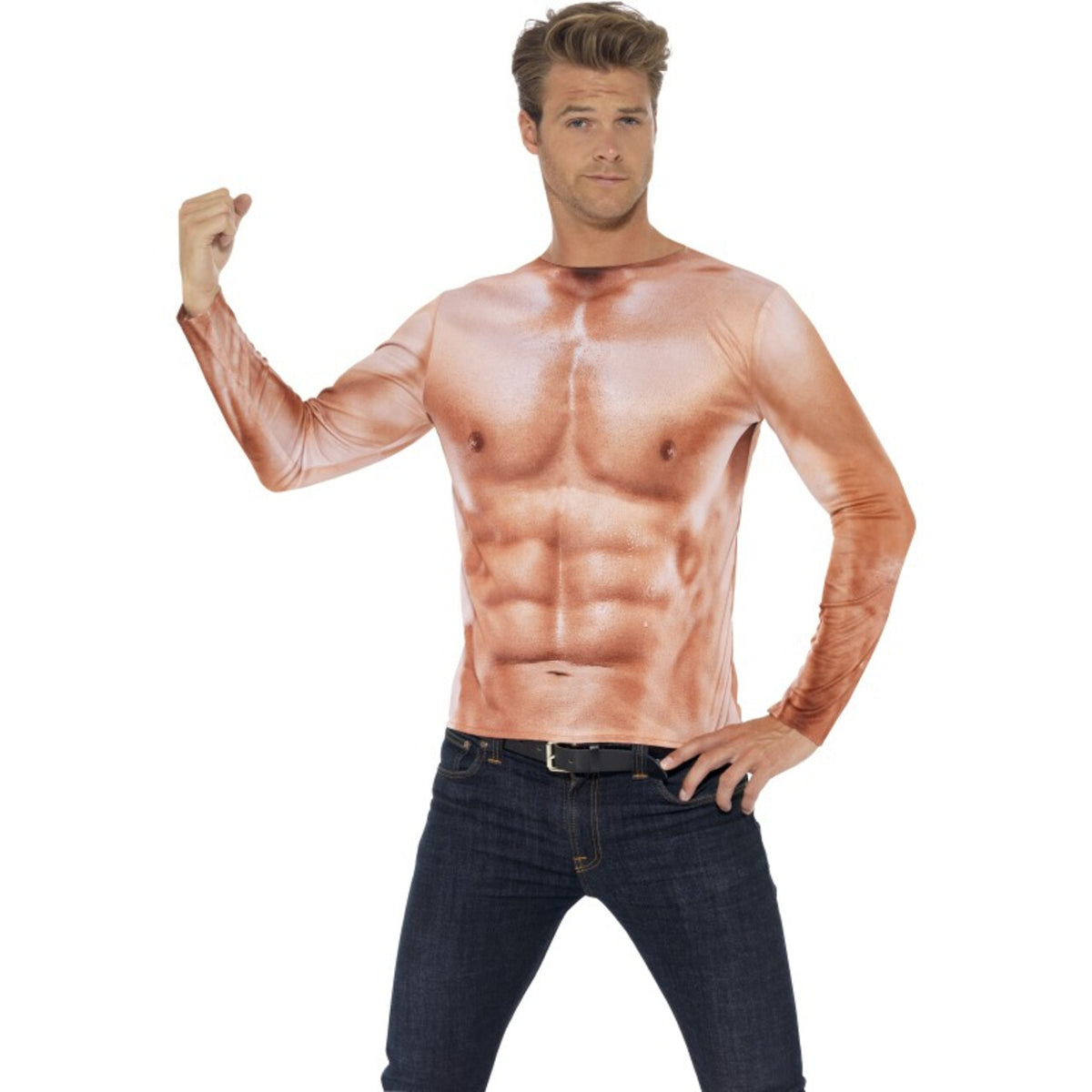 Op deze afbeelding zie je een Accessoires, van het merk Smiffy's. Gespierde Macho Sportschool Bink