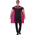 Rozecape En Oogmasker Superheld Kostuum