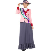 Op deze afbeelding zie je een Kostuums, van het merk Smiffy's. Victoriaanse Suffragette Vrouwenkiesrecht Voorvechter Kostuum