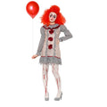 Trieste Horror Pierrot Clown Vrouw Kostuum