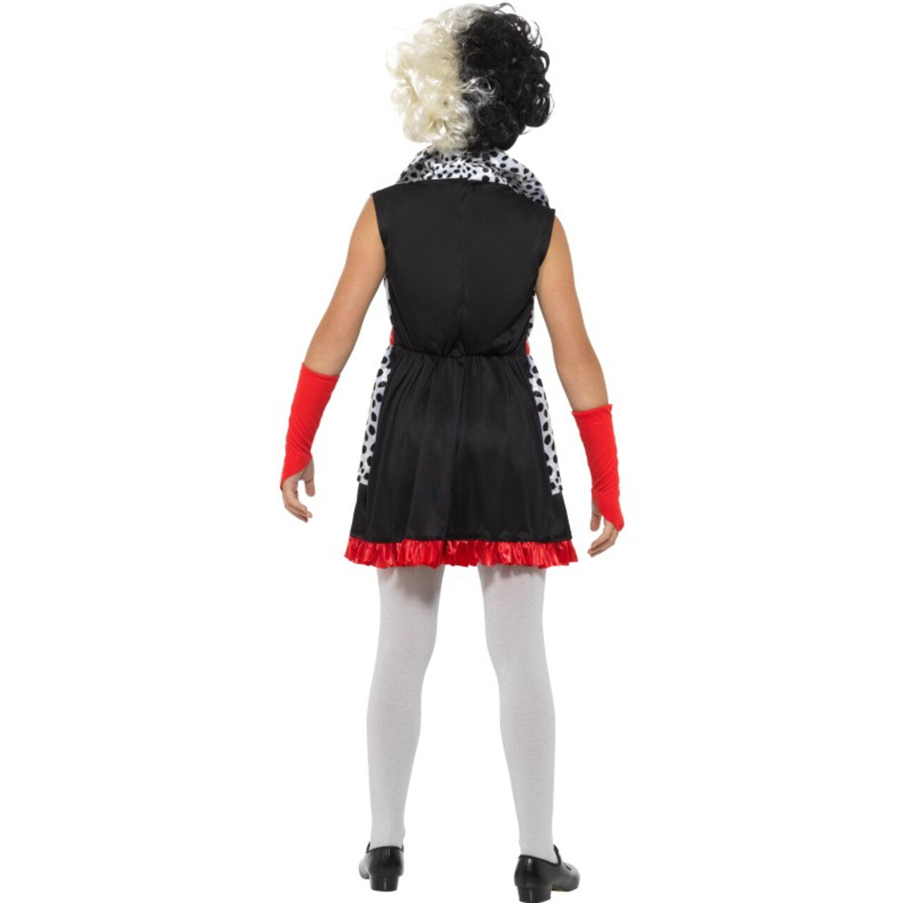 Op deze afbeelding zie je een Kostuums, van het merk Smiffy's. Kleine Slechte Cruella De Vil Meisje Kostuum