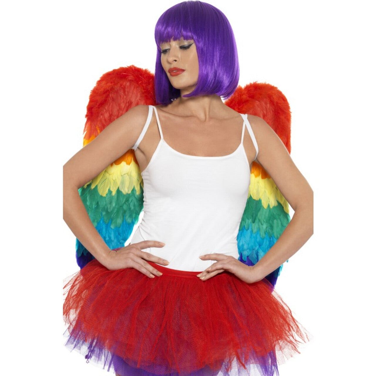 Op deze afbeelding zie je een Accessoires, van het merk Smiffy's. Feestelijke Festival Vleugels Regenboog