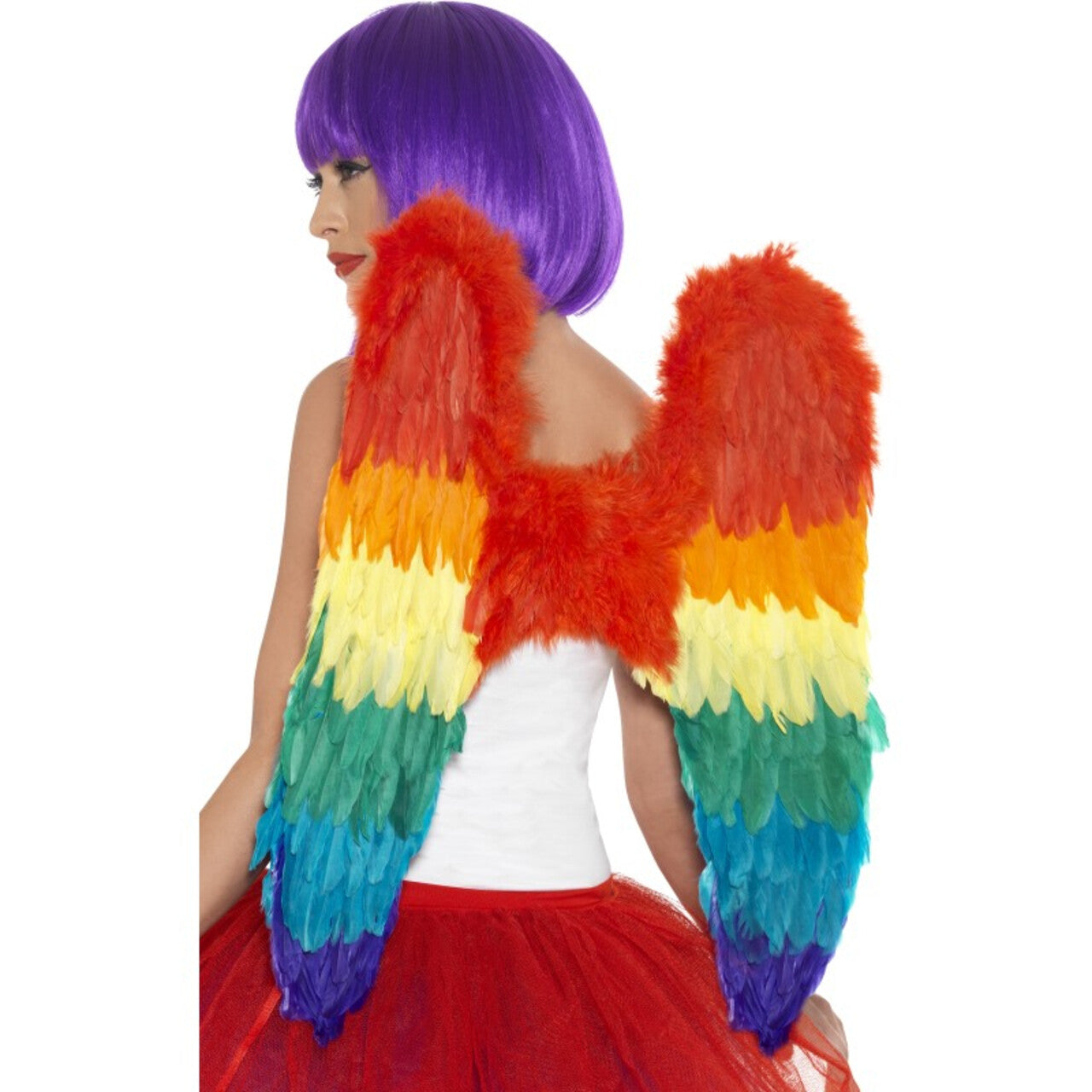 Op deze afbeelding zie je een Accessoires, van het merk Smiffy's. Feestelijke Festival Vleugels Regenboog