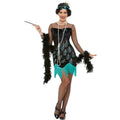 Charleston Flapper Pauw Motief Vrouw Kostuum